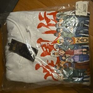Primitive Naruto White Hoodie size mens small